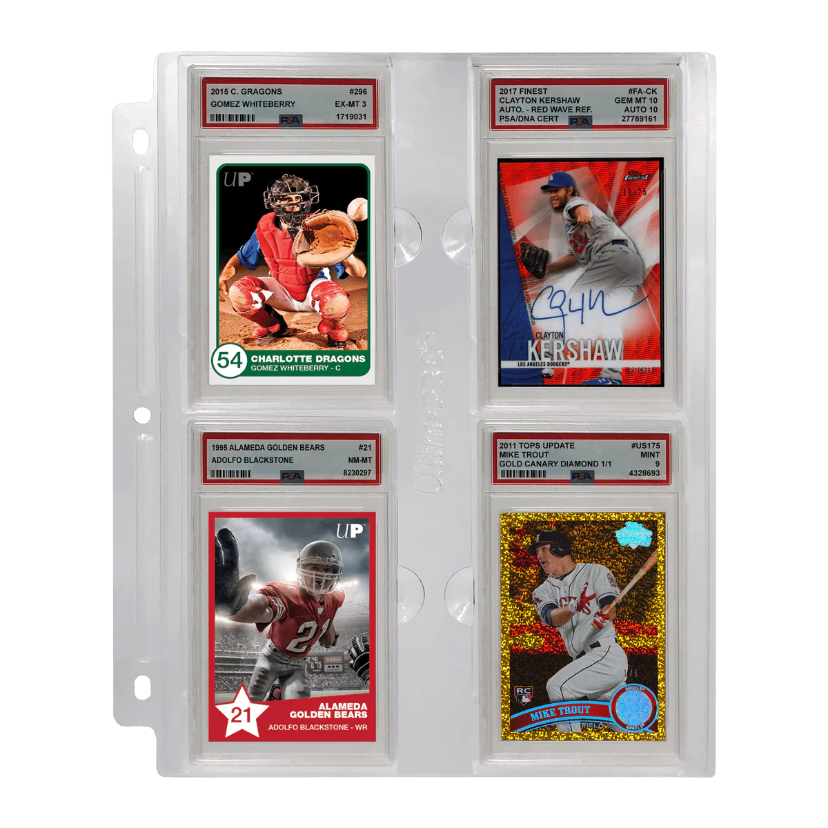 Ultra Pro: 4-Pocket Page (1ct) - for Graded PSA Slabs