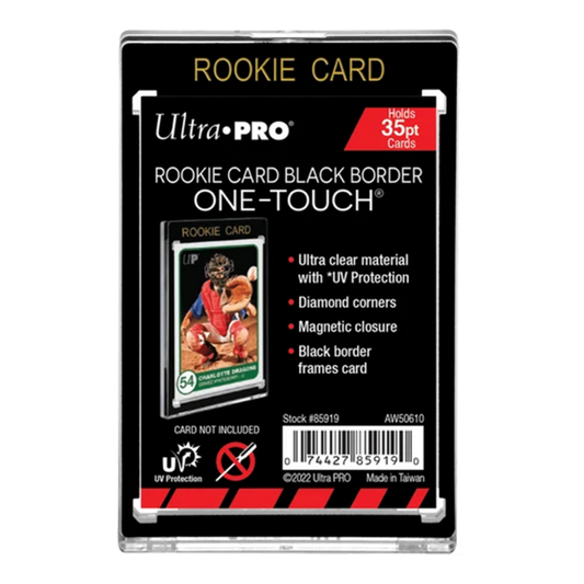 Ultra Pro | Rookie Card Black Border UV One-Touch (35pt) | Magnetic Holder