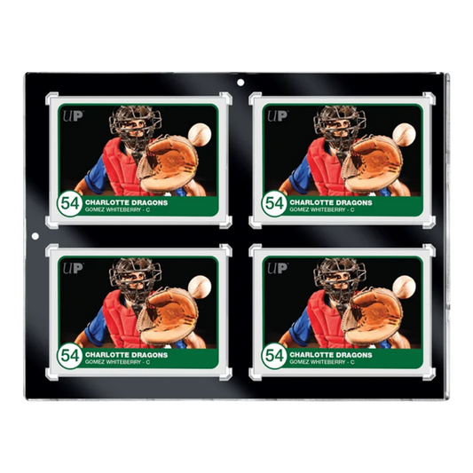 Ultra Pro | 4-Card Black Border UV One-Touch (35pt) | Magnetic Holder
