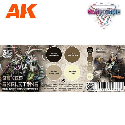 AK WARGAME COLOR SET. BONES AND SKELETONS.