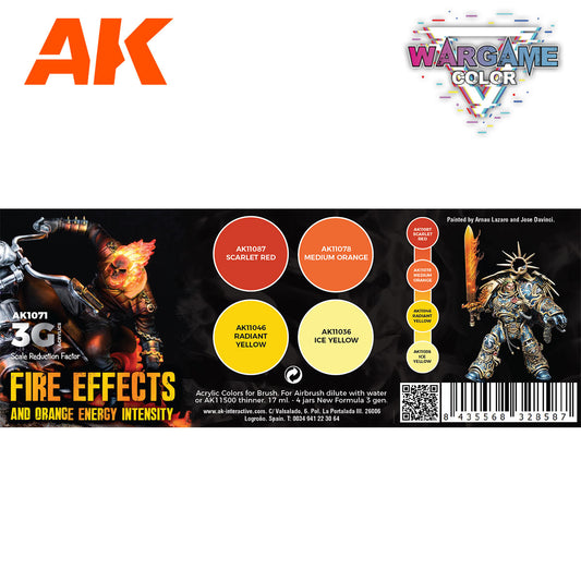 AK WARGAME COLOR SET. FIRE EFFECTS.