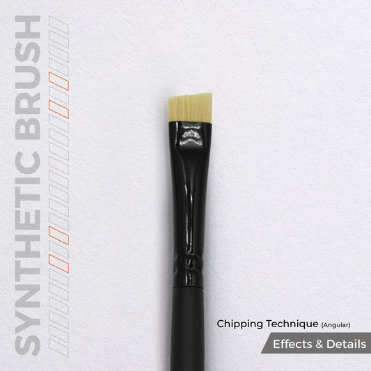 AK SYNTHETIC BRUSH - CHIPPING TECHNIQUE (ANGULAR)