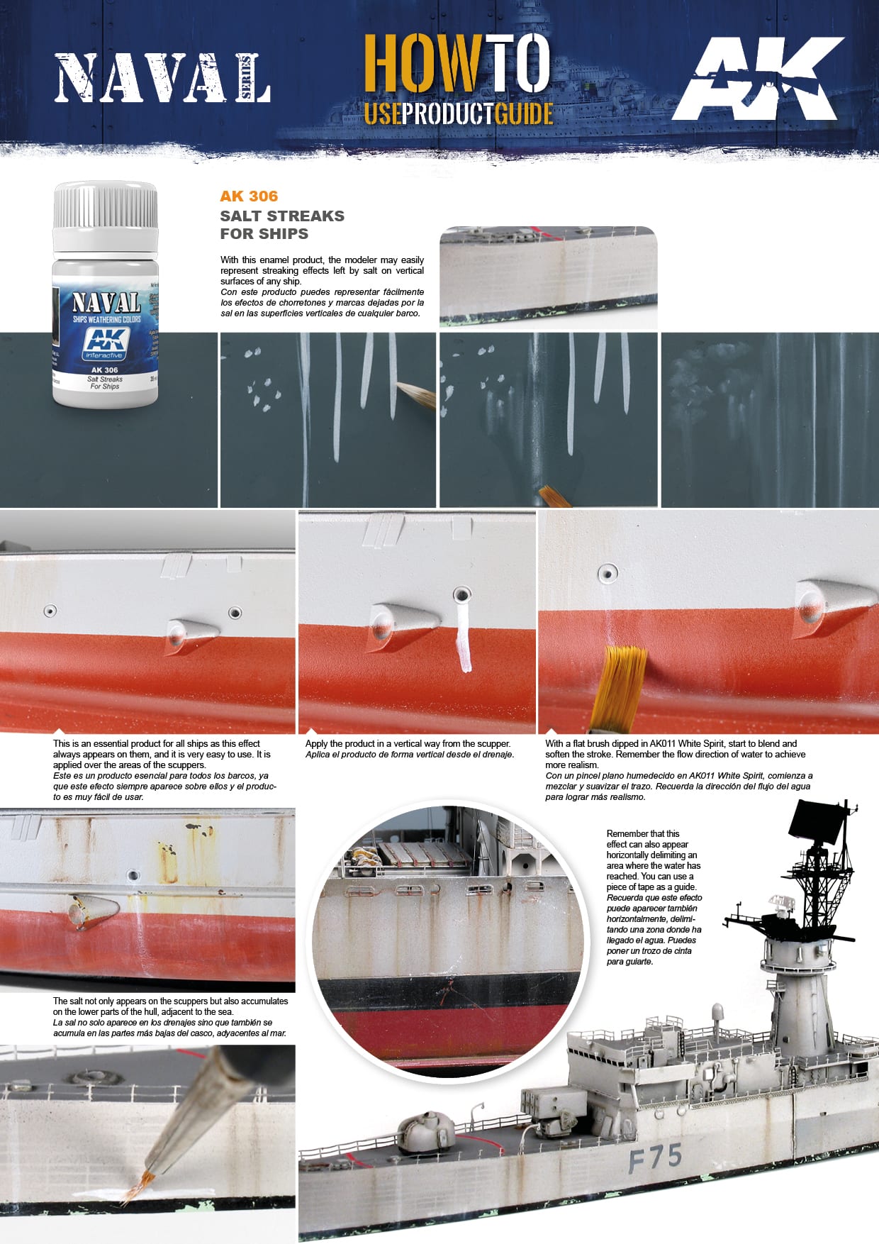 Salt Streaks for Ships