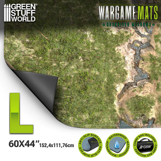 Duskriver Meadows Game Mat for Warhammer: Neoprene Mat 44x60" 112 × 152 cm