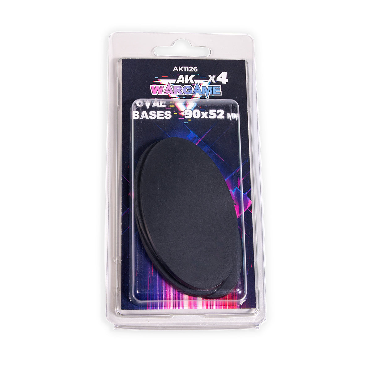 OVAL BASES 90X52MM X 4 UNITS
