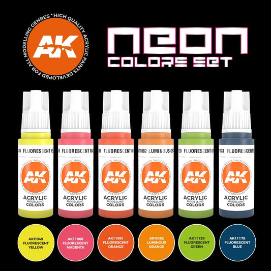 AK NEON COLORS SET