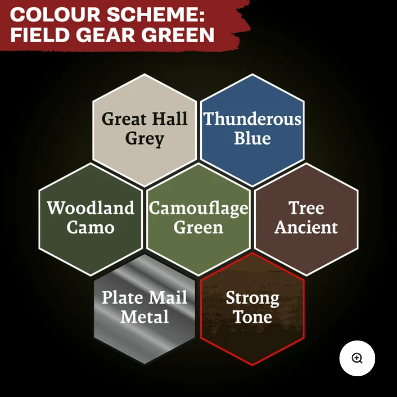 The Army Painter | Field Gear Green | Combat Se7ens: Army Paint Set