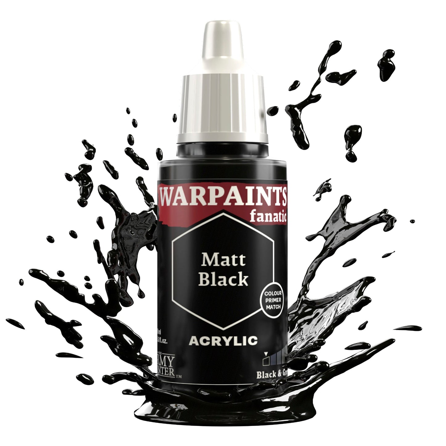 The Army Painter Warpaints Fanatic: Mattschwarz