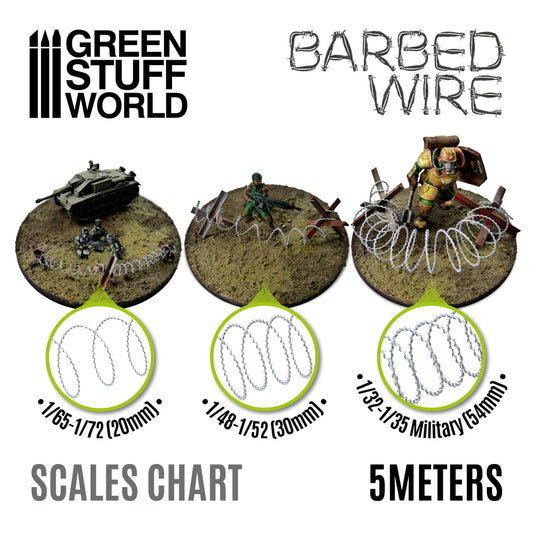Simulated BARBED WIRE - 1/32-1/35 Military (54mm)