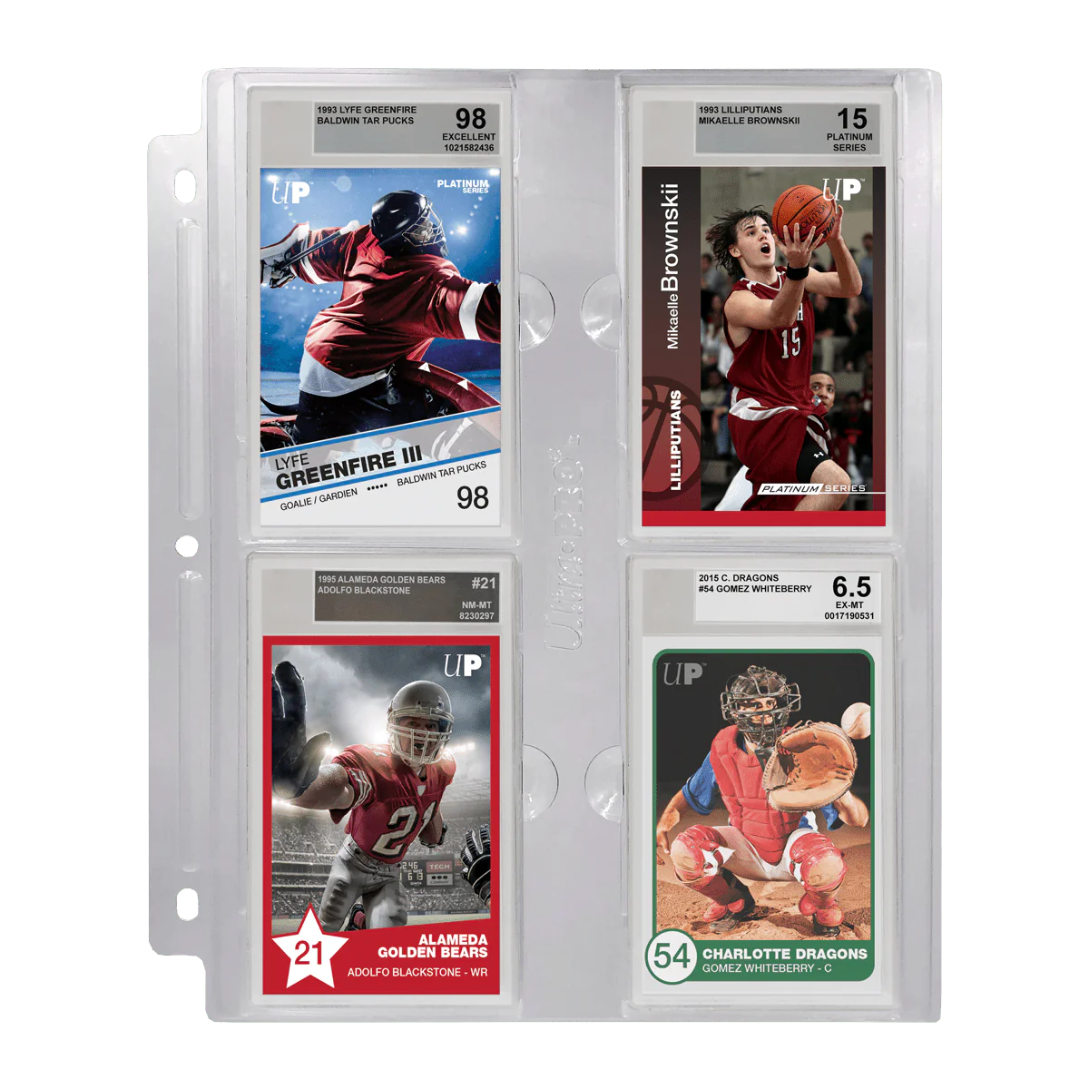 Ultra Pro | 4-Pocket Page | for Graded Beckett Slabs