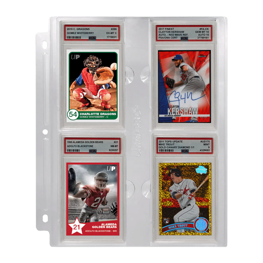 Ultra Pro: 4-Pocket Page (1ct) - for Graded PSA Slabs