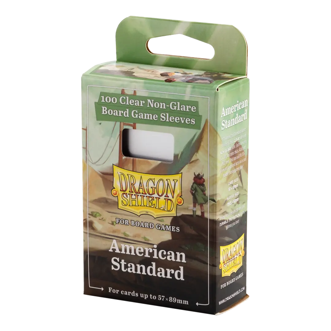 Dragon Shield: American Standard - Clear/Non-Glare - Board Game Sleeves