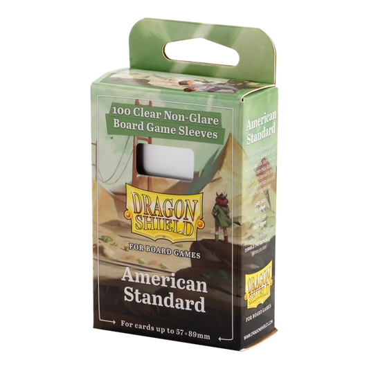 Dragon Shield: American Standard - Clear/Non-Glare - Board Game Sleeves