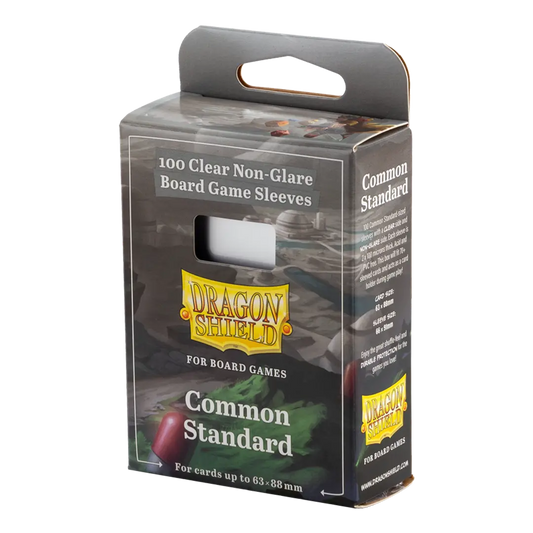 Dragon Shield: Common Standard - Clear/Non-Glare - Board Game Sleeves