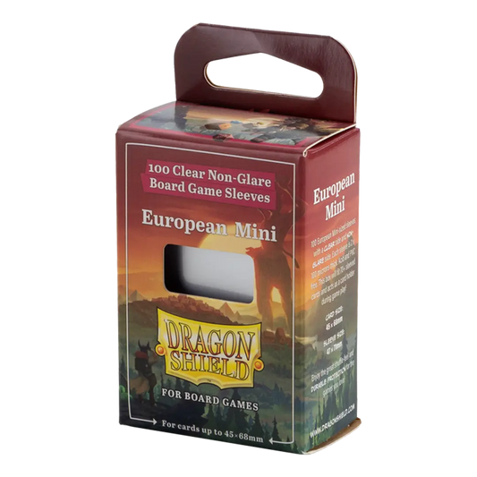 Dragon Shield: European Mini - Clear/Non-Glare - Board Game Sleeves