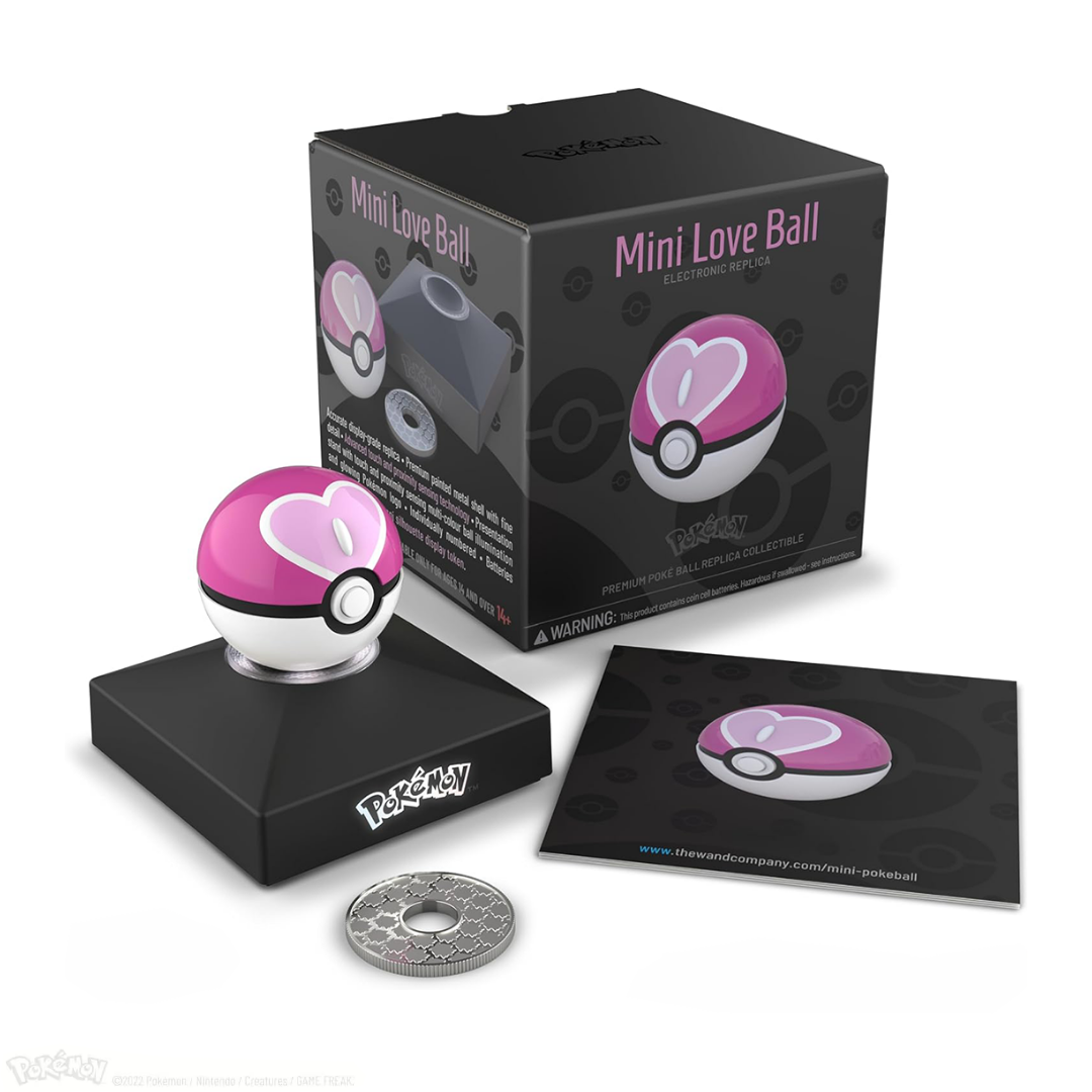 The Wand Company | Pok�mon - Mini Love Ball | Replica