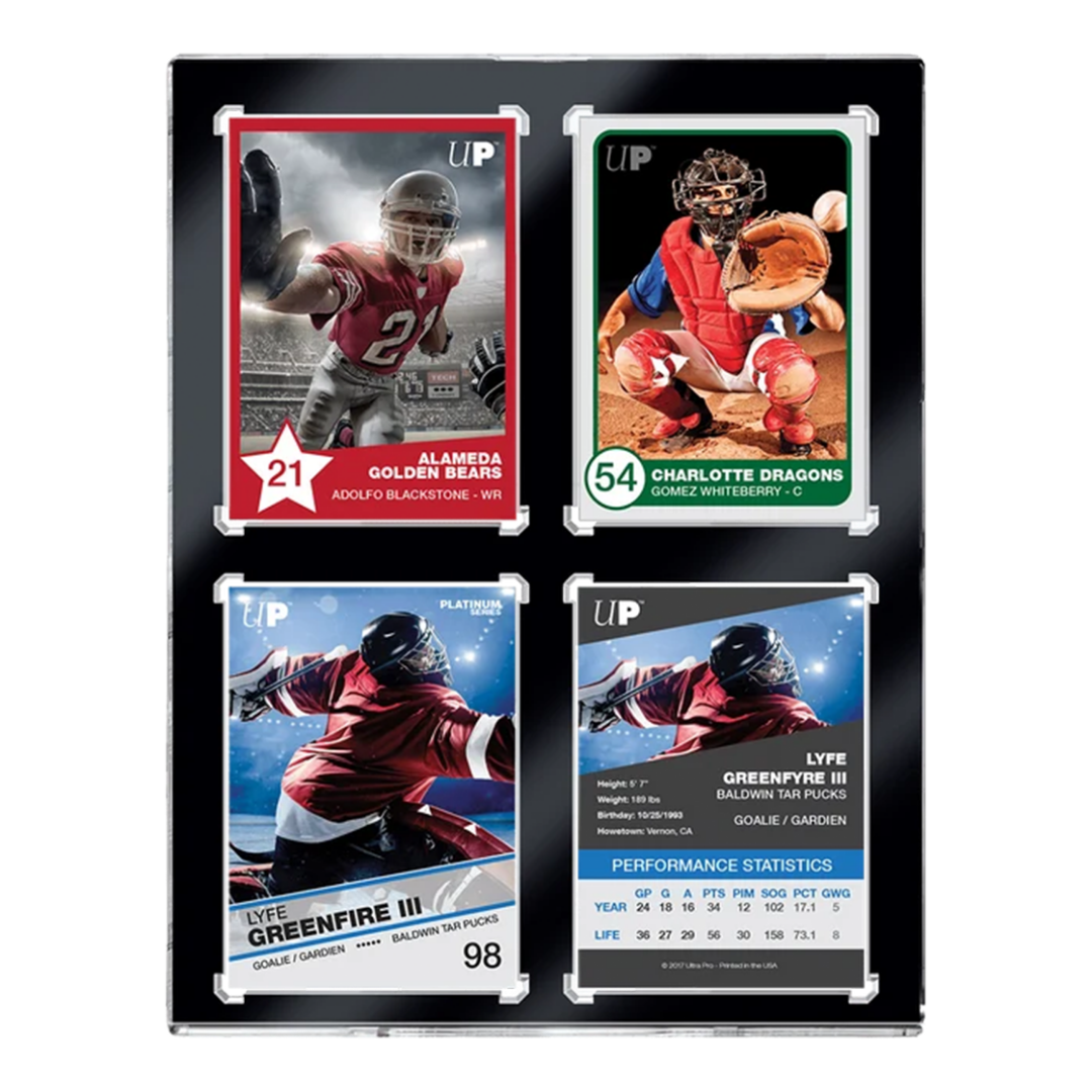 Ultra Pro | 4-Card Black Border UV One-Touch (35pt) | Magnetic Holder