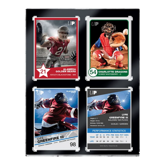 Ultra Pro | 4-Card Black Border UV One-Touch (35pt) | Magnetic Holder