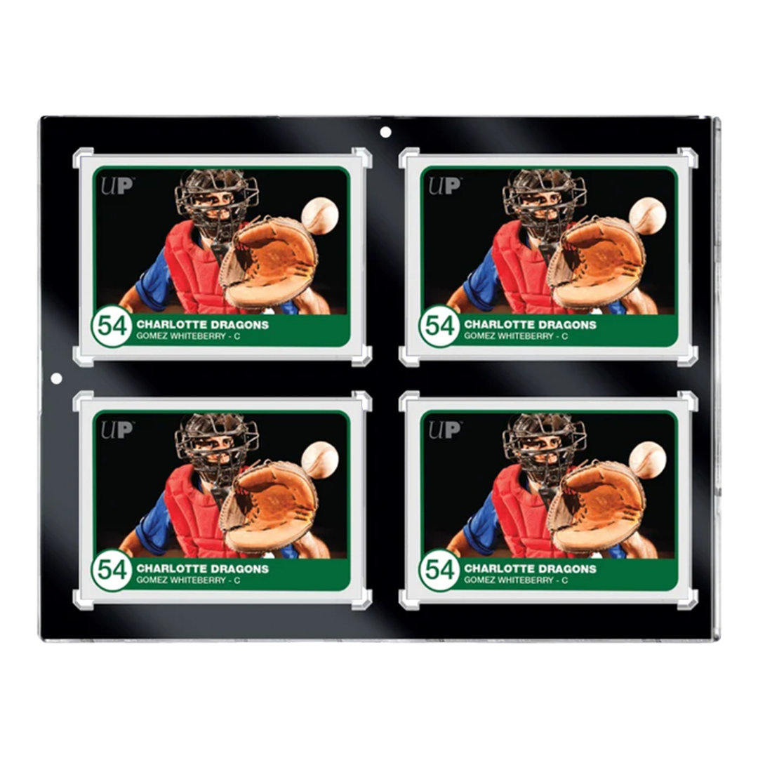 Ultra Pro | 4-Card Black Border UV One-Touch (35pt) | Magnetic Holder