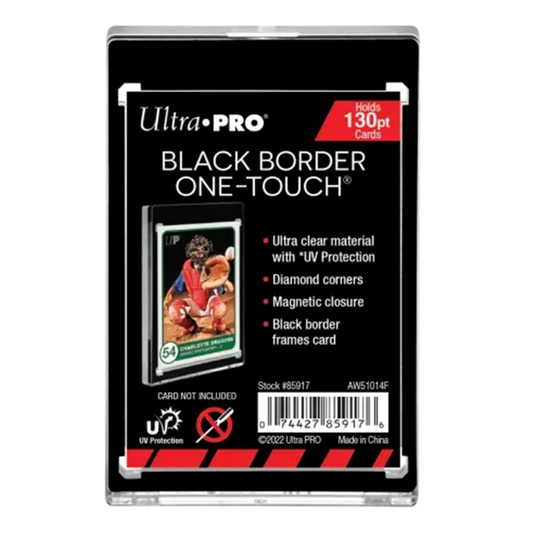 Ultra Pro | Black Border UV One-Touch (130pt) | Magnetic Holder