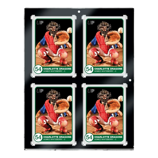 Ultra Pro | 4-Card Black Border UV One-Touch (130pt) | Magnetic Holder