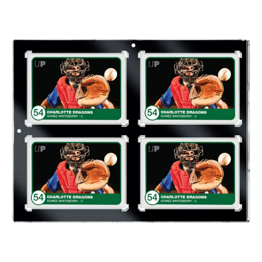 Ultra Pro | 4-Card Black Border UV One-Touch (130pt) | Magnetic Holder