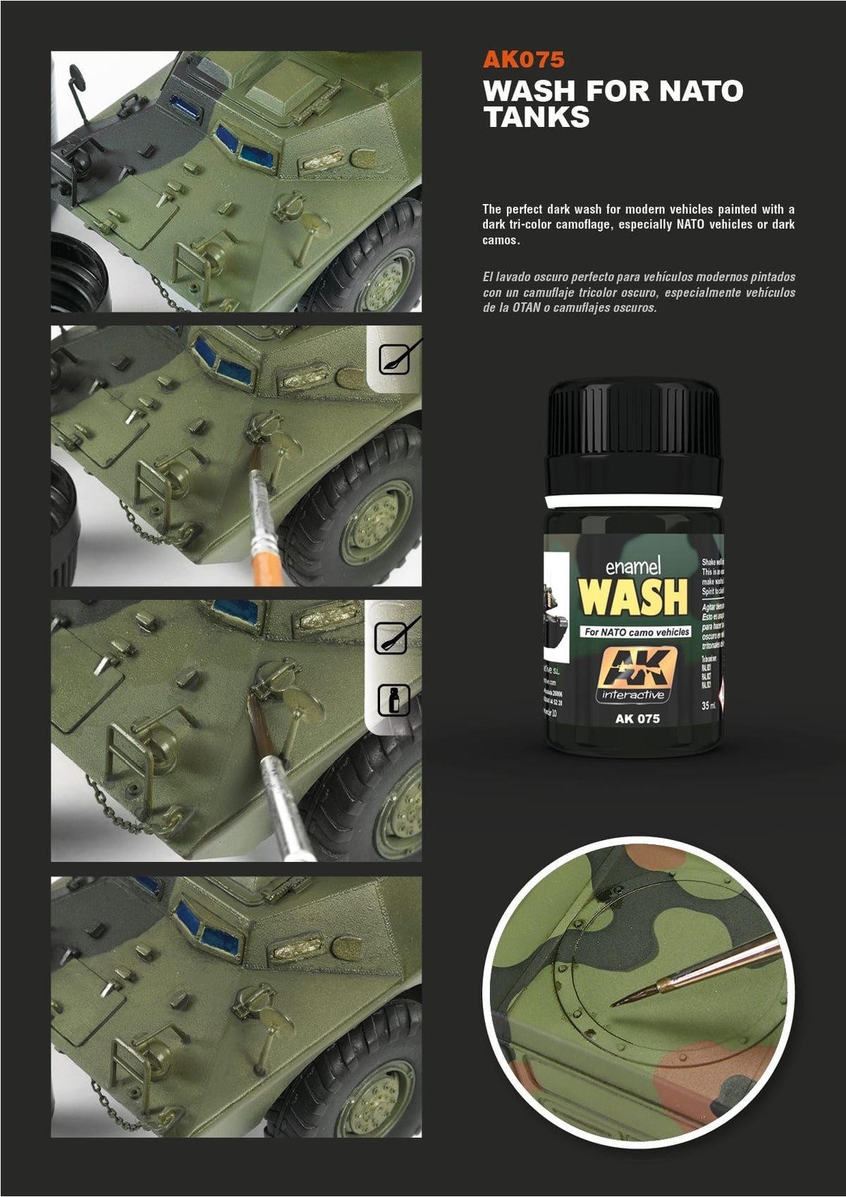 WASH FOR NATO TANKS
