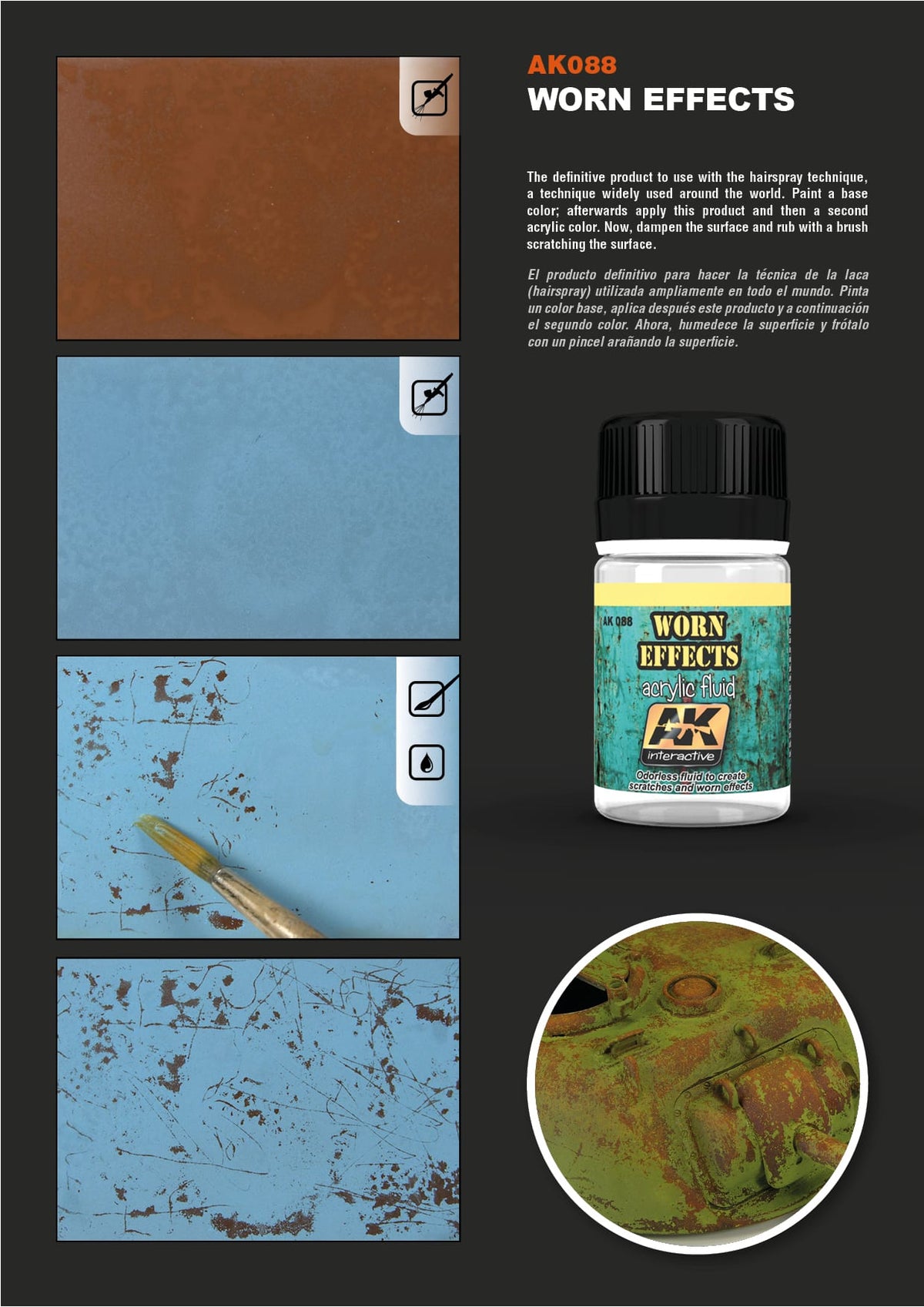 Worn Effects Acrylic Fluid
