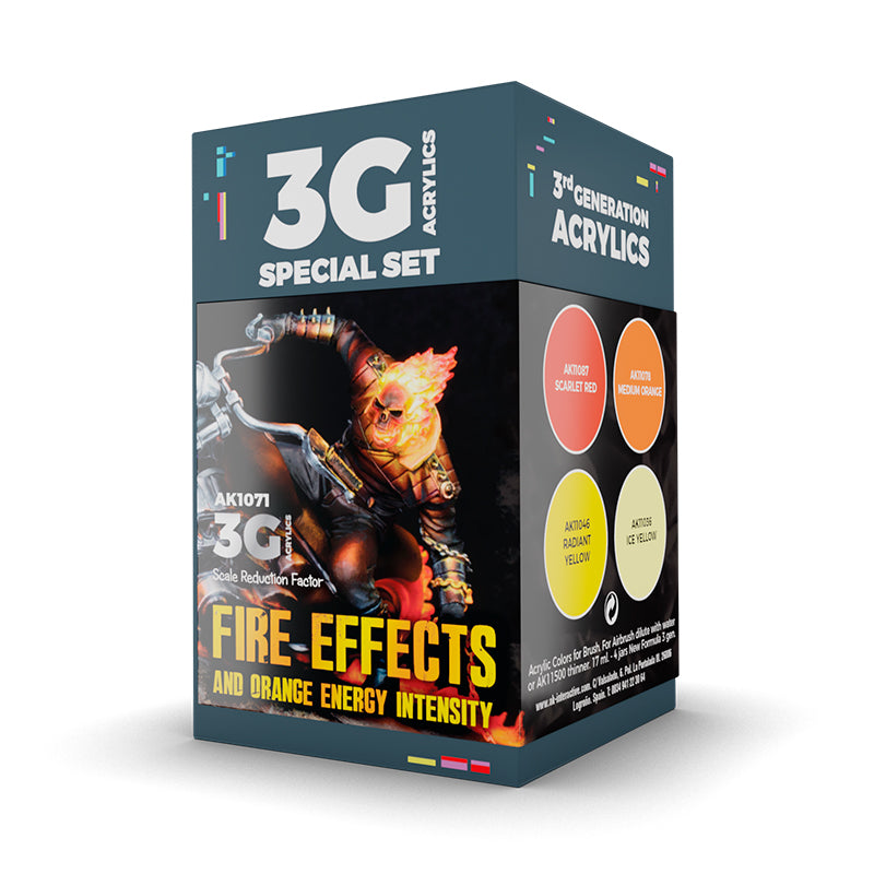 AK WARGAME COLOR SET. FIRE EFFECTS.