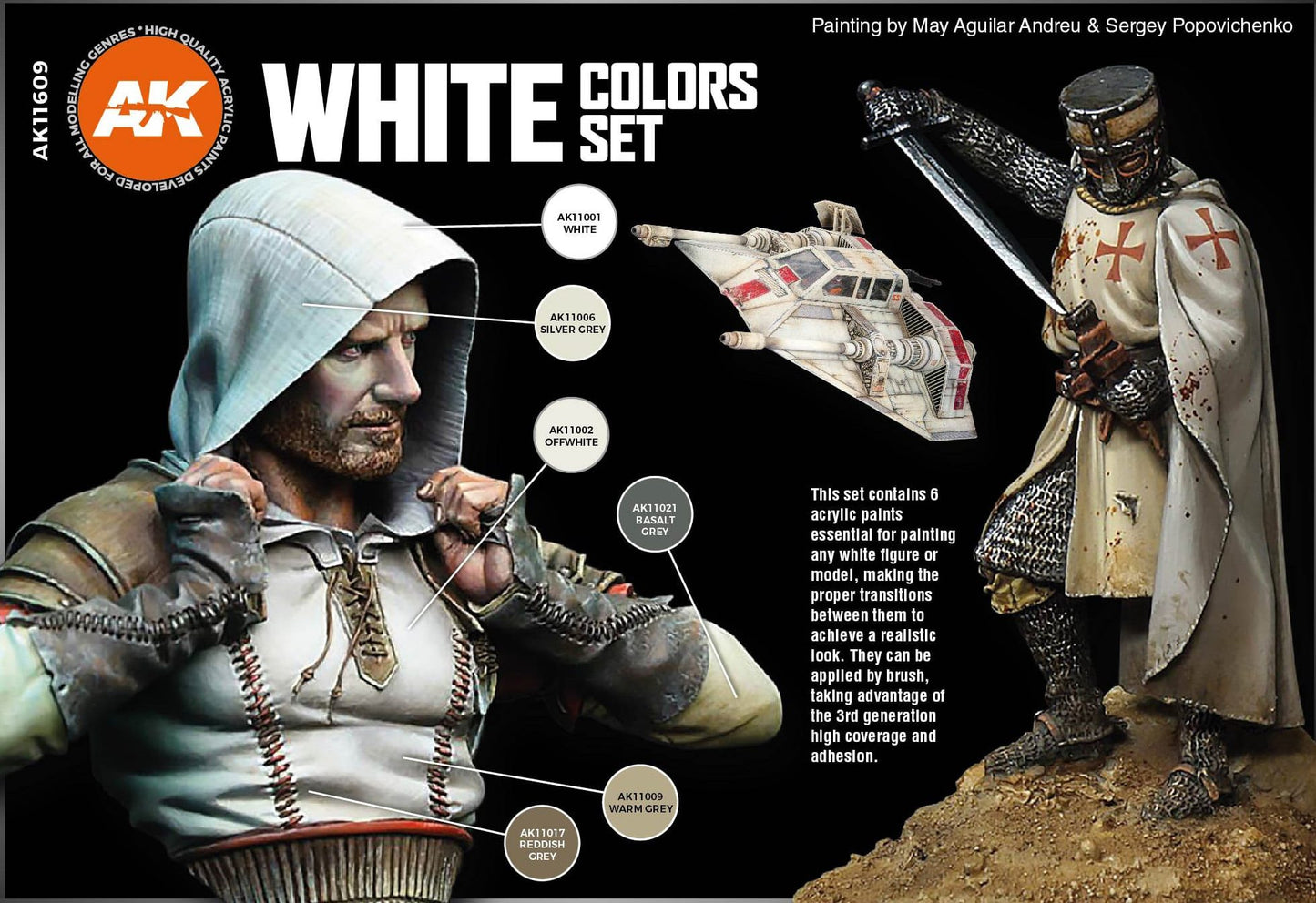 AK WHITE COLORS SET