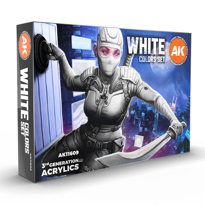AK WHITE COLORS SET