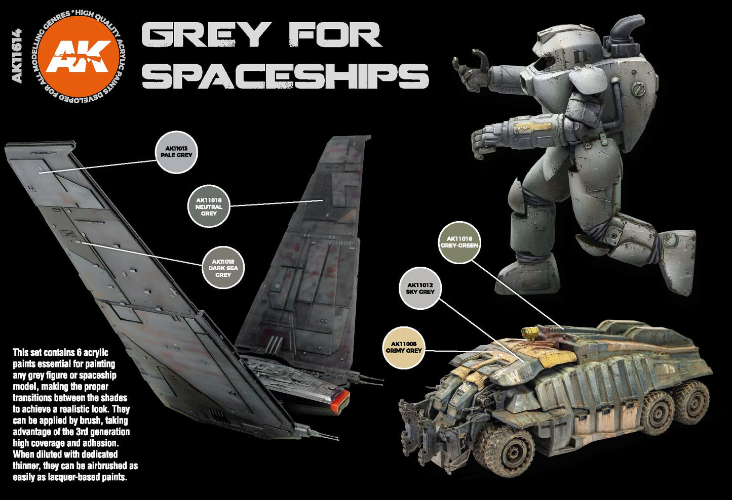 AK GREY FOR SPACESHIPS SET
