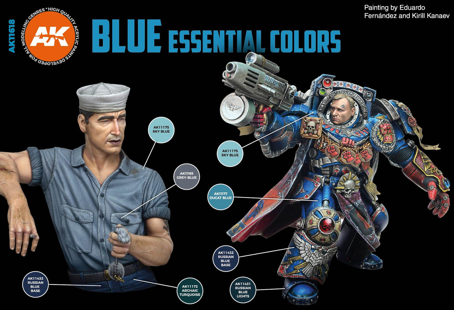 AK BLUE ESSENTIAL COLORS 3GEN SET