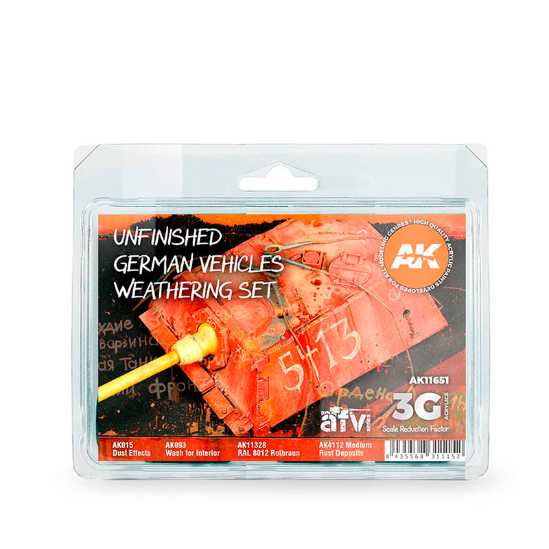 UNFINISHED GERMAN VEHICLES WEATHERING SET