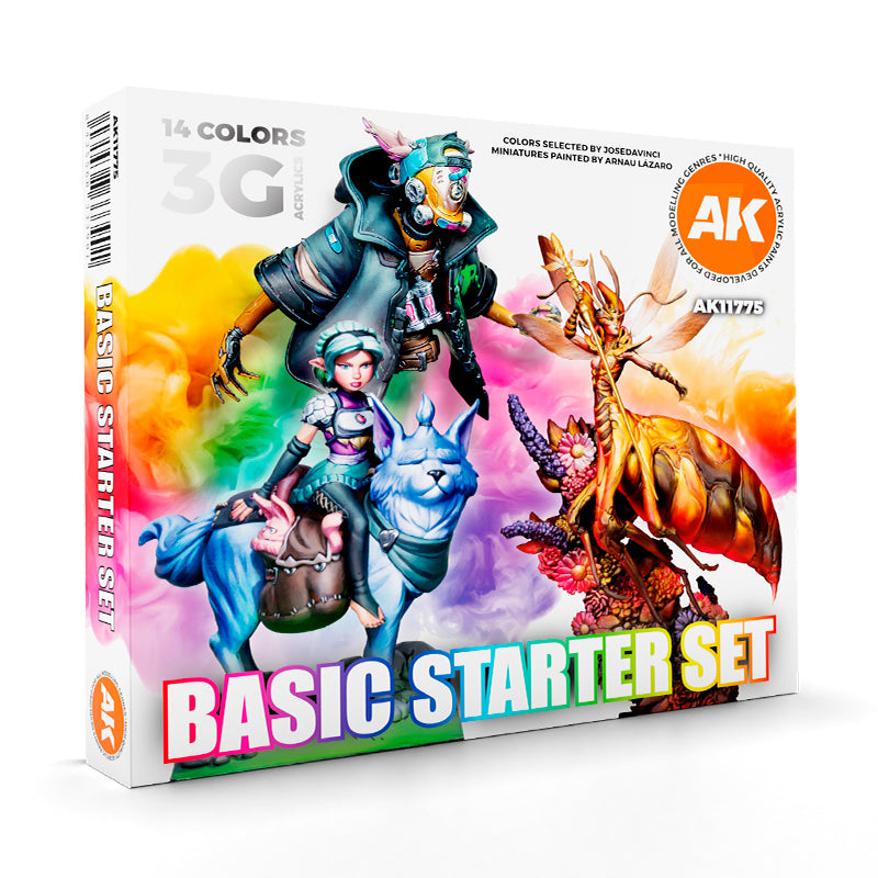 AK BASIC STARTER SET – 14 COLORS SELECTED BY JOSEDAVINCI