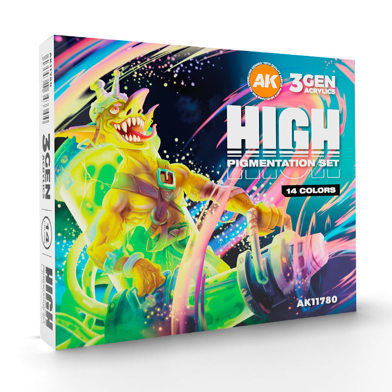 AK HIGH PIGMENTATION SET – 14 COLORS