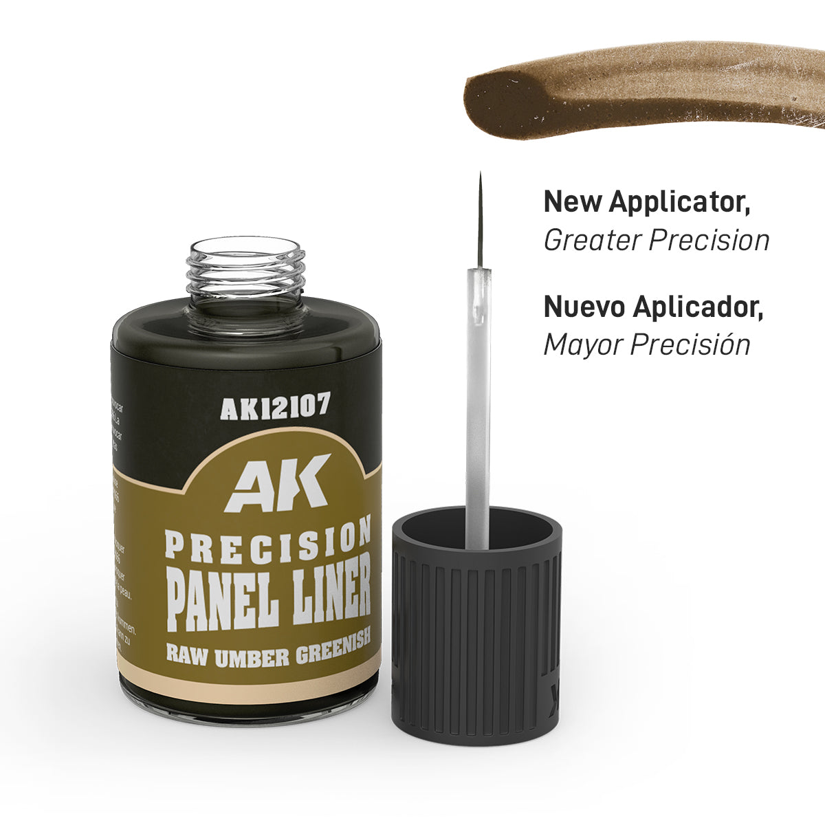 AK RAW UMBER GREENISH PRECISION PANEL LINER 30ml