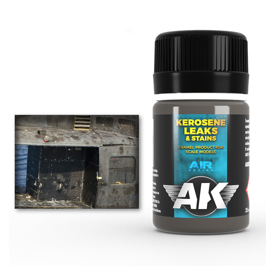 KEROSENE LEAKS AND STAINS