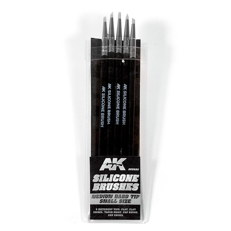 SILICONE BRUSHES SMALL MEDIUM TIP (5 SILICONE PENCILS)