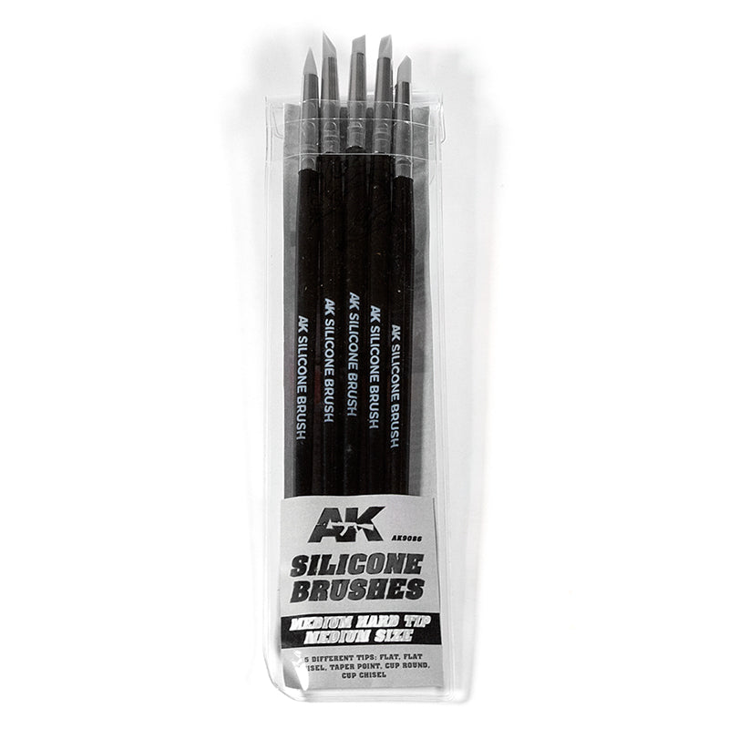 SILICONE BRUSHES MEDIUM MEDIUM TIP (5 SILICONE PENCILS)