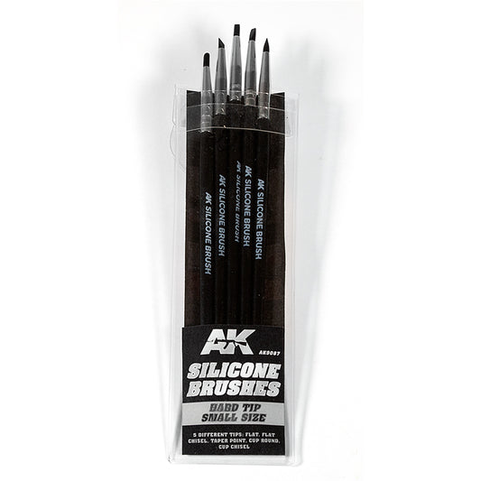 SILICONE BRUSHES SMALL HARD TIP (5 SILICONE PENCILS)