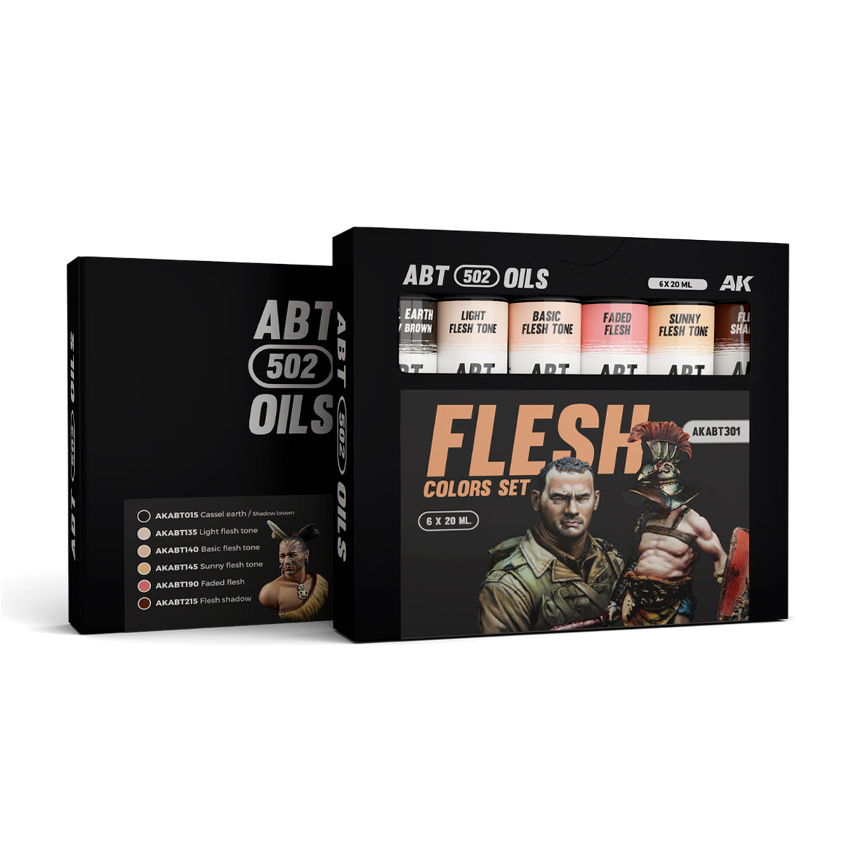 AK FLESH COLORS SET - ABT 502 OILS
