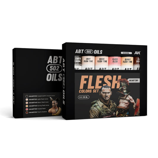 AK FLESH COLORS SET - ABT 502 OILS