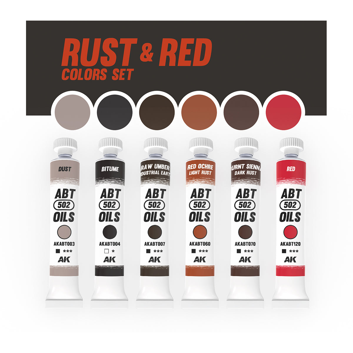 AK ROST & ROT TÖNE SET - ABT 502 ÖLE