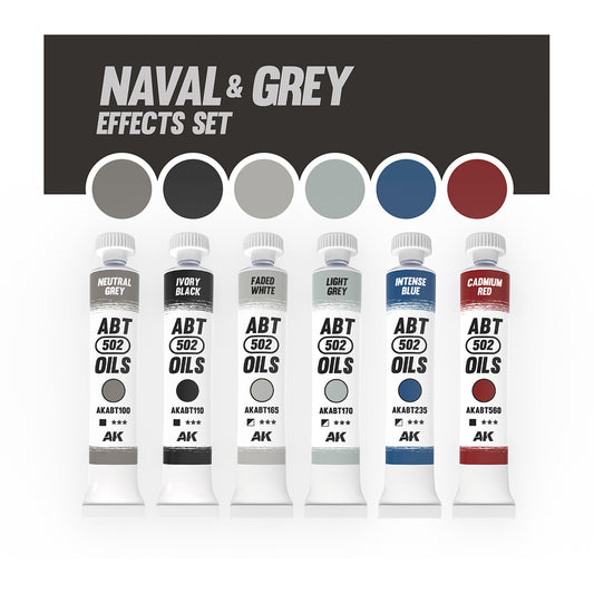 AK NAVAL & GREY EFFECTS SET - ABT 502 OILS
