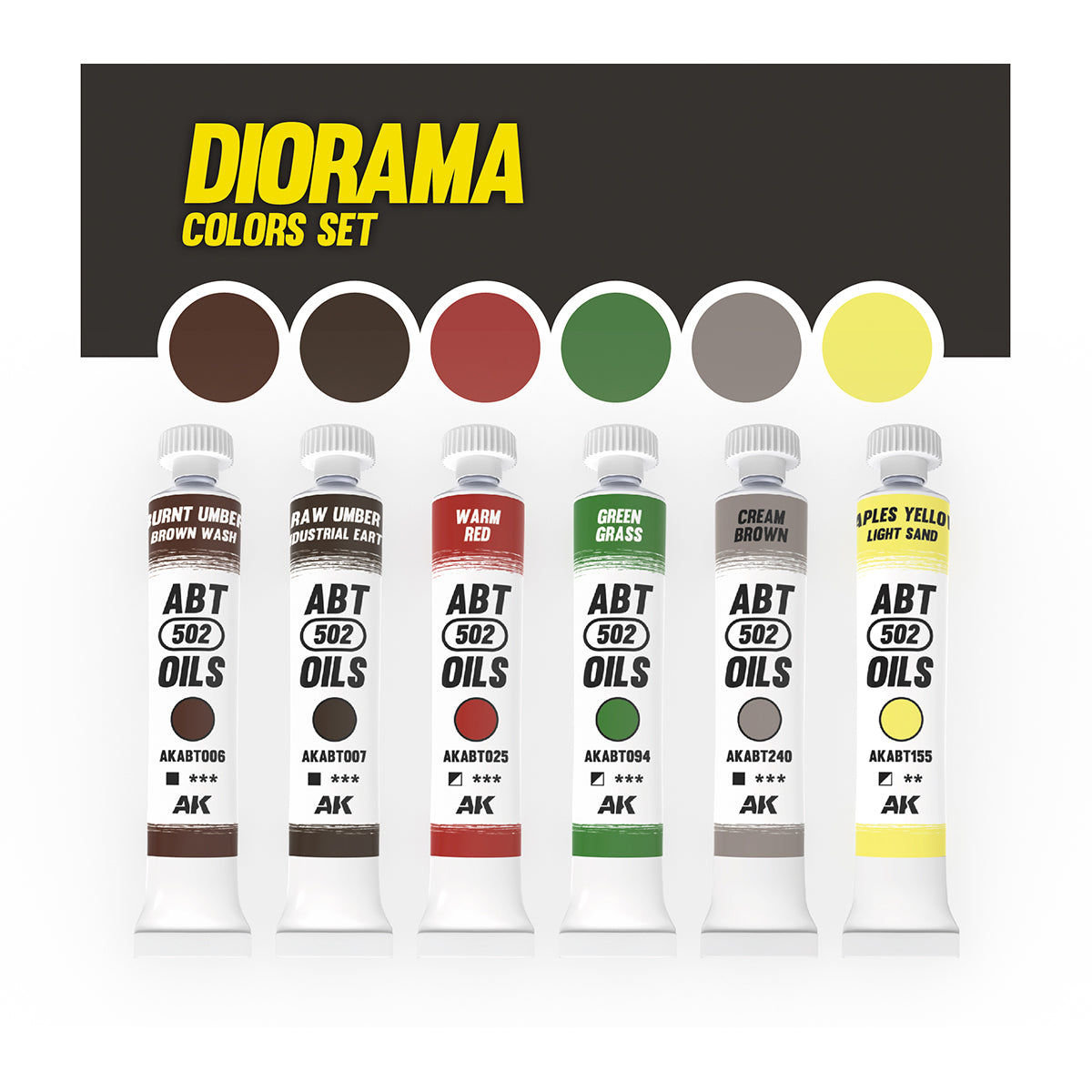 AK DIORAMA COLORS SET - ABT 502 OILS