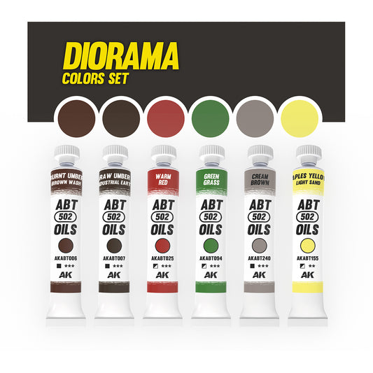 AK DIORAMA COLORS SET - ABT 502 OILS
