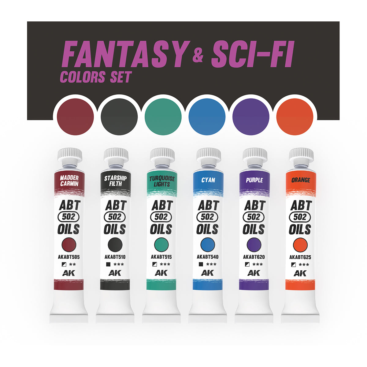 AK FANTASY & SCI-FI COLORS SET - ABT 502 ÖLE