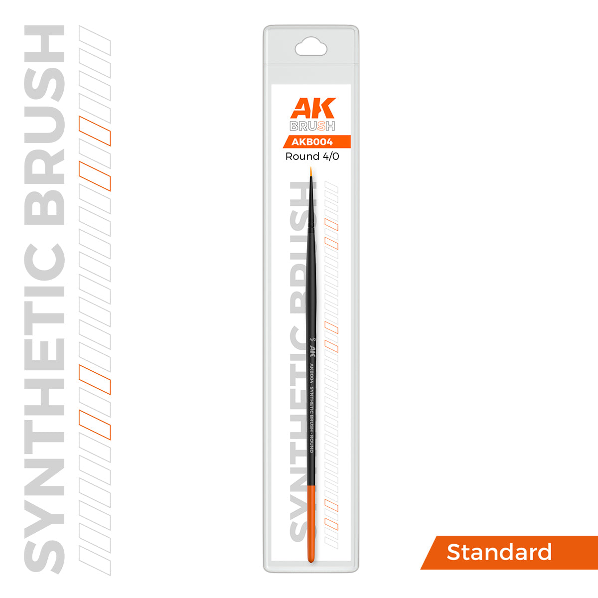 AK SYNTHETIC BRUSH - ROUND 4/0