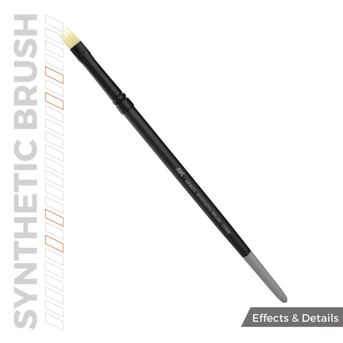 AK SYNTHETIC BRUSH - COMB